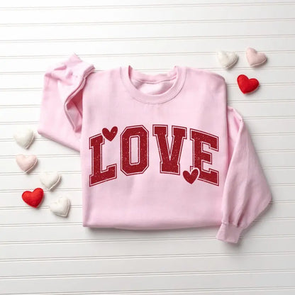 Retro Love Valentines Heart Sweatshirt