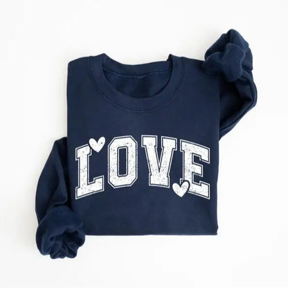 Retro Love Valentines Heart Sweatshirt